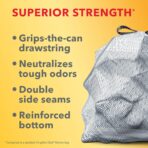 Glad Tall Kitchen Trash Bags 13 Gallon, Gain Original Garbage Bags, Odorshield with Drawstring, 34 Count - Image 4