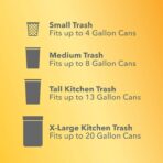 Glad Tall Kitchen Trash Bags 13 Gallon, Gain Original Garbage Bags, Odorshield with Drawstring, 34 Count - Image 8