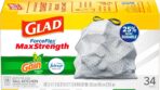 Glad Tall Kitchen Trash Bags 13 Gallon, Gain Original Garbage Bags, Odorshield with Drawstring, 34 Count - Image 10