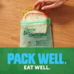 Ziploc Compostable Sandwich and Snack Bags for On The Go Freshness, Designed to be Commercially Compostable, 40 Bags - Image 6