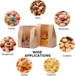 24 Pack Paper Bread Bags for Homemade Bread and Sourdough, 50% Thicker Large Kraft Loaf Bags with Clear Window for Bakery Packaging & Storage, Includes Sealing Stickers - Image 7