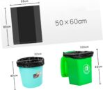 Large Garbage Bags 23.6X19.7 Inches 50-Pack Thickened Hdpe Trash Bags with Strong Puncture Resistance for Office Hotel Storage - Image 9