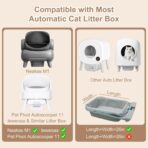 30 Count Automatic Cat Litter Box Liners Bags Compatible with NeakasaM1 Petpivot Autoscooper 11 and Similar Open-Top Self-Cleaning Cat Litter Box, Drawstring Handle Heavy Duty Leak-proof, 27 * 13in - Image 5