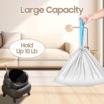 30 Count Automatic Cat Litter Box Liners Bags Compatible with NeakasaM1 Petpivot Autoscooper 11 and Similar Open-Top Self-Cleaning Cat Litter Box, Drawstring Handle Heavy Duty Leak-proof, 27 * 13in - Image 6