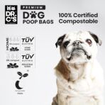 100% Certified Compostable Dog Poop Bags - Dr. C's Premium Dog Poop Bags - 270 Bags / 18 Rolls, Extra thick, Leak Proof, Unscented, Plant Based and Earth Friendly, Dispenser Included, USA Owned - Image 4