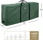 ZOBER 600D Oxford Fabric Large Christmas Tree Storage Bag - Fits 9 Ft Artificial Trees - Tear Proof Waterproof Christmas Tree Bag For Storage Box For Xmas - Strong, Durable Handles - Card Slot - Green - Image 7