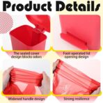 Geiserailie 1 Set 8 Gallon Biohazard Trash Can with Foot-Operated Self-Closing Lid, with Biohazard Labels and Bags for Lab Medical Hospitals Industrial Infectious Waste Disposal - Image 5