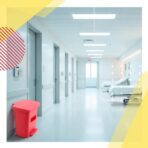 Geiserailie 1 Set 8 Gallon Biohazard Trash Can with Foot-Operated Self-Closing Lid, with Biohazard Labels and Bags for Lab Medical Hospitals Industrial Infectious Waste Disposal - Image 6