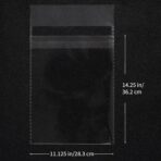 Quotidian Plastic Magazine Bags Self Seal 2 Mil Ultra Thick Acid-Free 11.125'' x 14.25'' (28.3 x 36.2cm) Pack of 100 - Archival Protection for Over Sized Magazine Collection - Image 3