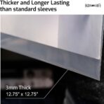 Hudson Hi-Fi Anti-Static Vinyl Record Sleeves - Durable Clear Disc Sleeves- Protect Your LP Albums from Scratches, Dust & Dirt - Acid-Free Rice Paper Disc Covers, 250x Outer Sleeves - Image 4