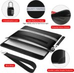 COLCASE Fireproof Document Bag with Lock 5200℉ Heat Insulated Waterproof and Fireproof Bag with Zipper Storage for Money, Documents,Passport and Valuables 15 x 11 inches - Image 4