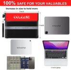 COLCASE Fireproof Document Bag with Lock 5200℉ Heat Insulated Waterproof and Fireproof Bag with Zipper Storage for Money, Documents,Passport and Valuables 15 x 11 inches - Image 8