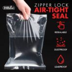 Dirose 7" x 8" Clear Reclosable Poly Bags – Pack of 1000, 2 Mil Thickness – Resealable Plastic Zip Bags for Snacks, Hardware, Arts & Crafts, and Storage - Image 5