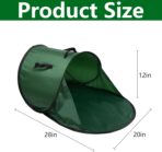 Foldable Pop Up Leaf Collector, Miniature Leaves Pickup and Loader Bag, Lawn Portable Leaf Bags for Cleaning Up Garden Weeds Branches Waste Trash - Image 3