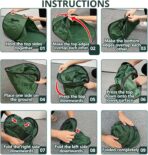 Foldable Pop Up Leaf Collector, Miniature Leaves Pickup and Loader Bag, Lawn Portable Leaf Bags for Cleaning Up Garden Weeds Branches Waste Trash - Image 6