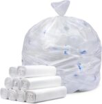 Tasker 64-65 Gallon Clear Trash Bags Heavy Duty, Recycling Bag (Huge 120 Count) 60 Gallon Clear Extra Large Recycling Garbage Bags - Image 8