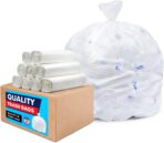 Tasker 64-65 Gallon Clear Trash Bags Heavy Duty, Recycling Bag (Huge 120 Count) 60 Gallon Clear Extra Large Recycling Garbage Bags - Image 9