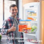 Lerine 10 Pack Reusable Sandwich Bags Dishwasher Safe, BPA Free Reusable Quart Bags, Extra Thick Leak-proof Freezer Bags for Marinate Meats, Cereal, Travel Items, Home Organization (Gray, 10 Sandwich) - Image 5