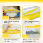 Teivio Gallon Freezer Bags 160 Count (4 Pack of 40), Double Zipper Seal, BPA-Free Thick Plastic Food Storage Bags for Home, Kitchen, Travel, Camping, Meats, Vegetables, Snacks, Sandwich bags - Image 5