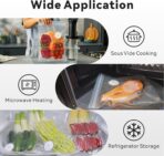 Reusable Vacuum Sealer Bags for Food 30Pcs (S/M/L), BPA-Free Sous Vide Bags for Microwave Heating, Cooking and Freezer Storage, Compatible with Most Handheld Sealers and Vacuum Sealer Machines - Image 7