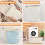 4-Piece Medium Durable Organic Cotton Mesh Laundry Bags with Sturdy Zippers and Breathable Mesh are Delicate Laundry Bags for Underwear, Clothes, Pants and Socks - Image 7