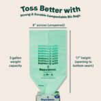Repurpose 3 Gallon Compostable Small Bin Trash Bags, 100 Bags, BPI Certified, Leak-Proof, FDA Approved, Recyclable Packaging - Image 3