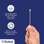 Dukal 9006 Cotton Tipped Applicator, Non-Sterile, 6" (10 Bags of 100) (Pack of 1000) - Image 4