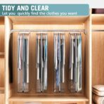 Clear Garment Bag for Hanging Clothes 10” Gusseted, 50” Suit Bags for Open Closet Storage Plastic Clothes Cover for Coat, Dress, Shirts, Fur, Jacket, Wardrobe Protectors, 4 Pack - Image 7