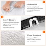 Lifewit 6 Pack Clear Blanket Storage Bags, Foldable Plastic Clothes Organizer with Zipper, Closet Organization Containers and Moving Bag for Comforter, Bedding, Duvet, 40L - Image 5