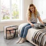 Lifewit 6 Pack Clear Blanket Storage Bags, Foldable Plastic Clothes Organizer with Zipper, Closet Organization Containers and Moving Bag for Comforter, Bedding, Duvet, 40L - Image 7