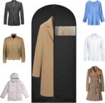 62-Inch Garment Bags Covers,Hanging Clothes Bag, Suit Cover Bags with Clear Window for Hanging Closet Clothes Storage and Travel (Black) - Image 9