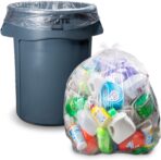 45 Gallon Trash Bags Heavy Duty, (Huge 100 Bags w/Ties) Clear Recycling Extra Large Trash Bag Liners. 40 Gallon, 42 Gallon, 44 Gallon, 45 Gallon, 31 Gallon, 32 Gallon, 39 Gallon Clear Trash Can Liners - Image 7
