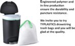 TYPLASTICS Tall Kitchen Drawstring Trash Bags 13 Gallon (200 Count) - Image 4