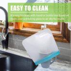 Reusable Gallon Food Storage Bags - 10 Pack Extra Thick Reusable Gallon Freezer Bags Leakproof Plastic Free Lunch Bag - Image 3