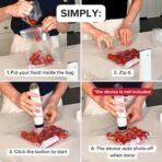 Chef Preserve Reusable Vacuum Sealer Bags for Food – 30 BPA-Free Food Storage Bags, Freezer, Microwave – Odor-Resistant, Leak-Proof – Compatible with Chef Preserve Vacuum Sealers - Image 6