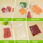 L'ELEF MISTICO Vacuum Sealer Bags for Food, 11''X20' (3 Rolls) BPA Free Food Saver Bags for Sealer, Customized Size Vacuum Storage Bags for Sous Vide or Meal Prep - Image 4
