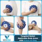 Medcosa Large Ice Bags 9 inches | One Size fits All | Stay Dry, Stay Cool with Our Reusable Soft Fabric Ice Pack | Ideal for Sport Injuries, R.I.C.E Treatment, Scrapes & Headaches - Image 4