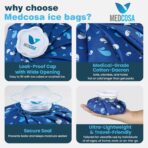 Medcosa Large Ice Bags 9 inches | One Size fits All | Stay Dry, Stay Cool with Our Reusable Soft Fabric Ice Pack | Ideal for Sport Injuries, R.I.C.E Treatment, Scrapes & Headaches - Image 6