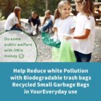 Small Trash Bags 1.2 Gallon - 120 Counts Bathroom Trash Bags Mini 5L Garbage Bags Biodegradable Food Waste Bags Compost Strong Bin Liner Recycle Rubbish Bag for Home Kitchen Office Pet, Green - Image 7