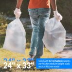 Reli. 13 Gallon Trash Bags | 250 Bags | Clear | Tall Kitchen | Strong | Garbage - Image 5