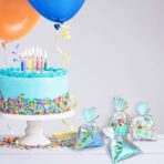 Shappy 120 Pcs Iridescent Cellophane Bags Small Holographic Treat Bag with Twist Ties Easter Day Iridescent Gift Wrap for Wedding Birthday Baby Shower Party Favors(5 x 7 Inch) - Image 6