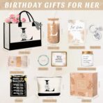 Birthday Gifts for Women, Monogrammed Initial Gift for Teacher Wife Mom, Tote Bag - Image 5