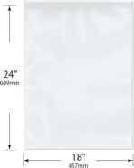 Plymor 18" x 24" (Pack of 50), 6 Mil Industrial Duty Zipper Reclosable Plastic Bags - Image 3