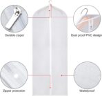 Zilink Garment Bag Dress Bags for Storage Set of 10 Long Dresses Suit Protector Cover 60-inch with Full-Length Zipper for Suit, Coat, Long Winter Coat, Long Dress Closet Storage - Image 5