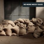 5FT Water Activated Flood Barriers for Home Door, Sandless Sand Bags for Anti Flood Control, Alternative Sandbag for Rain Protection, Absorbent Prevention for Garage & Basement (2-Pack) - Image 5