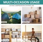 6 Pack Vacuum Storage Bags with Hand Pump, 80% Space Saver Vacuum Seal Storage Bags for Clothing, Travel Lugggage, Blankets, Comforters - Image 8