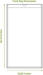 Greenland Biodegradable 60 Trash Bags Compatible with Simplehuman (Code H, 60 Bags, 8-9 Gallons) - Image 5