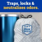 CloroxPro Glad ForceFlex 13 Gallon Tall Kitchen Drawstring Trash Bags, 100 Ct (Package May Vary) - Image 4