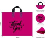 Infinite Pack Large Thank You Merchandise Bags w/Loop Handle, Glossy Boutique Bag, 3" Bottom Gusset & 3 Mil Thick - Image 3