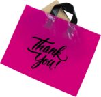 Infinite Pack Large Thank You Merchandise Bags w/Loop Handle, Glossy Boutique Bag, 3" Bottom Gusset & 3 Mil Thick - Image 5